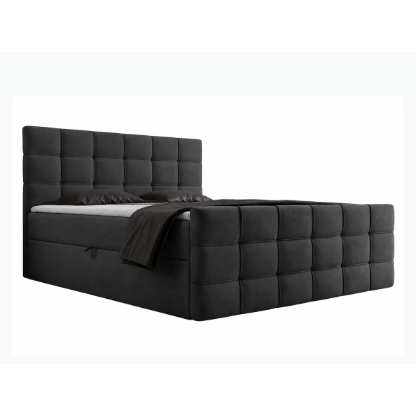 ŁÓŻKO KONTYNENTALNE 180X200 Z MATERACEM BONELL DO SYPIALNI PAROS - PÓŁPROFIL